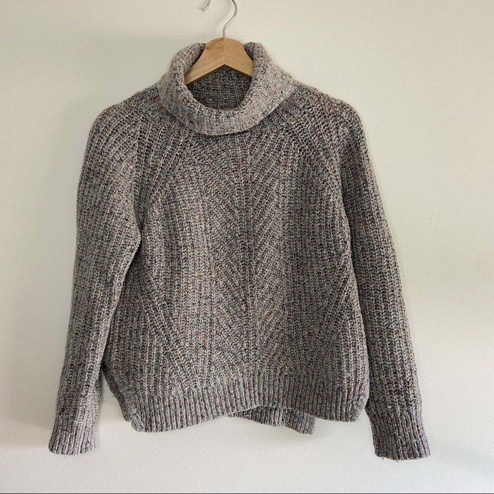 Madewell colorfleck ribbed turtleneck sweater - Picture 6 of 8